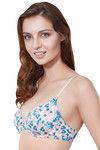 Amante Floral Printed Underwired T-Shirt Bra- Cream — thumbnail 3